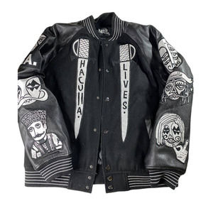 Haculla Lives Wool Bomber Varsity Jacket Men's Medium